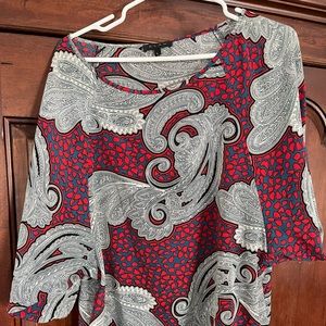 Glam red white and blue top